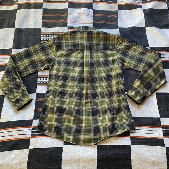 NWOT Dixxon Action Women’s Plaid Button Up Collared Flannel. Polyester. Medium. - Picture 15 of 16